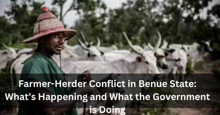 Farmer-Herder Conflict in Benue State: What’s Happening and What the Government is Doing